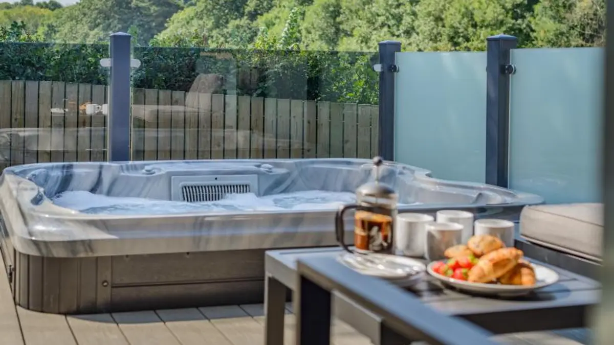 Luxury Cornwall lodge with pool and hot tub in village Gordon Ramsay loves available for Summer 2027